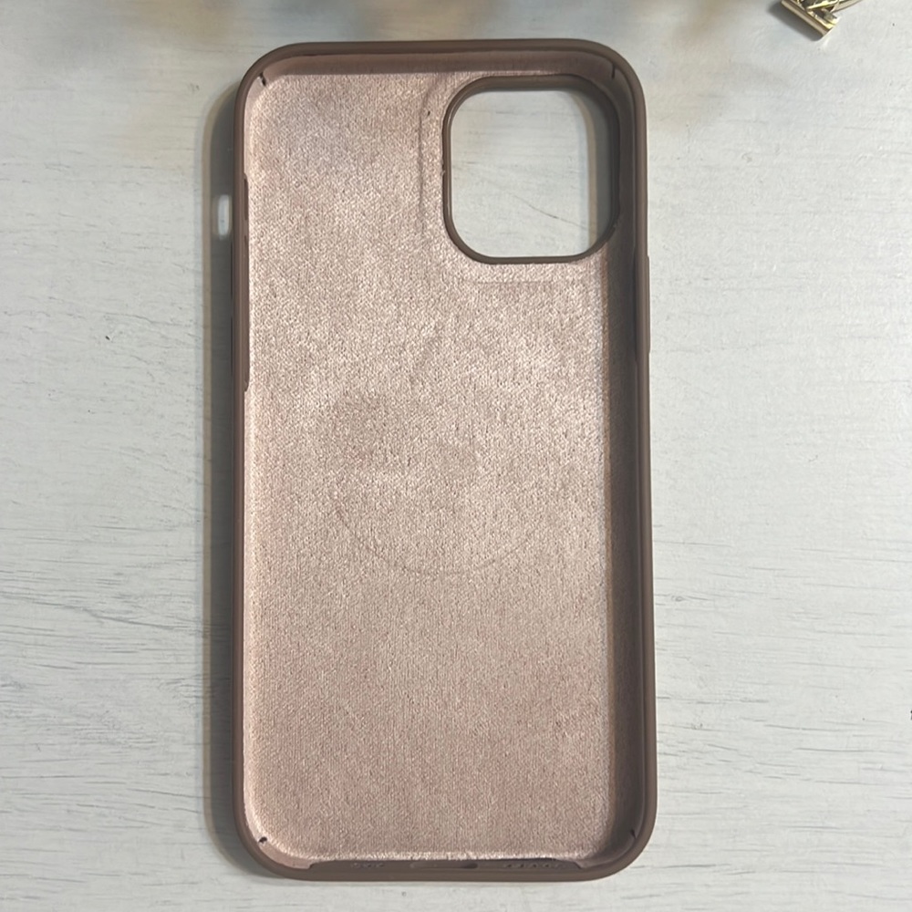 Apple iPhone 12 Pro toffee color phone case gently used, great condition